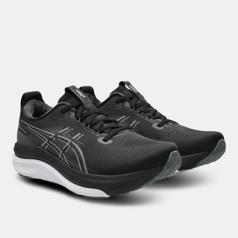 ASICS GEL-KAYANO 33 — أسود بنعل أبيض