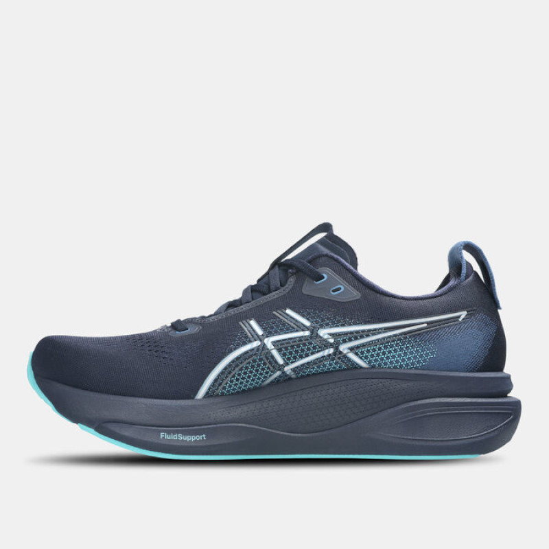 ASICS GEL-KAYANO 33 — كحلي بتفاصيل فيروزية