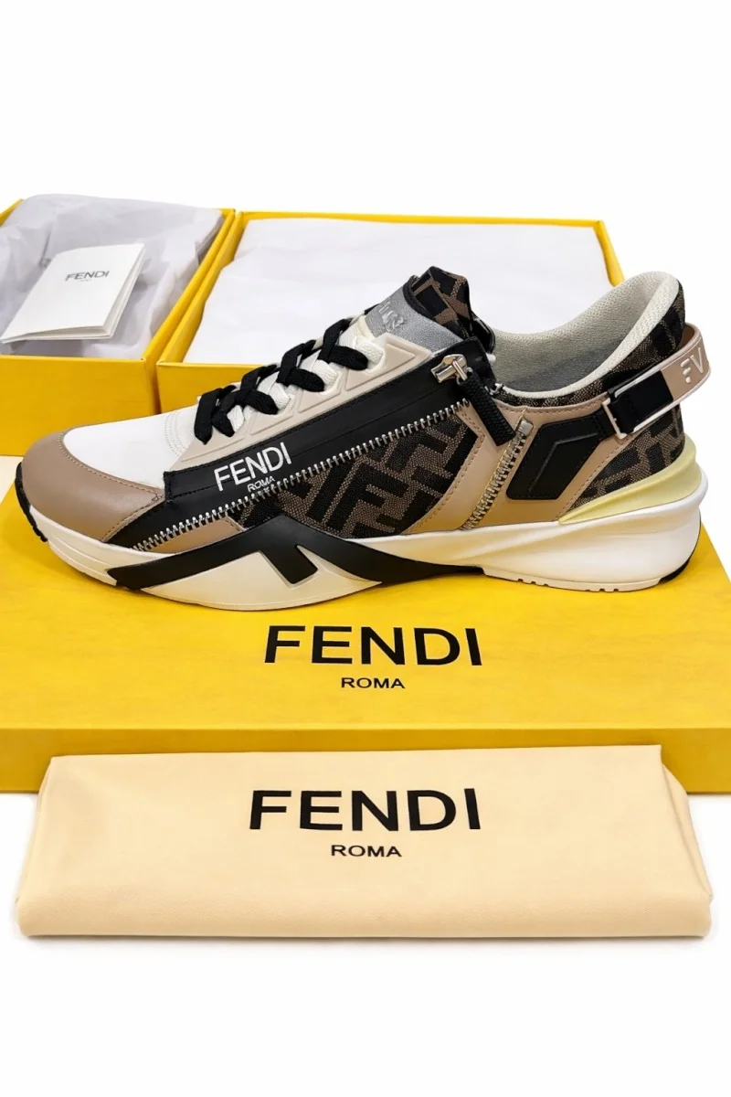 فندي روما — Fendi Roma — بني وبيج